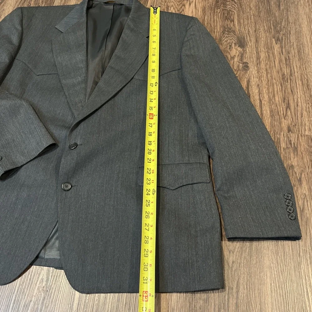 VTG Warren Sewell Vickers Western Suit Gray Mens Size 48Reg / 42x29 READ